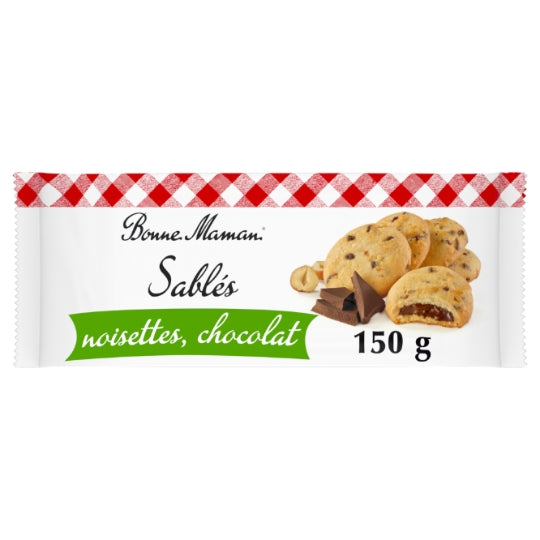 Schokoladen-Haselnuss-Mürbeteigplätzchen Bonne Maman