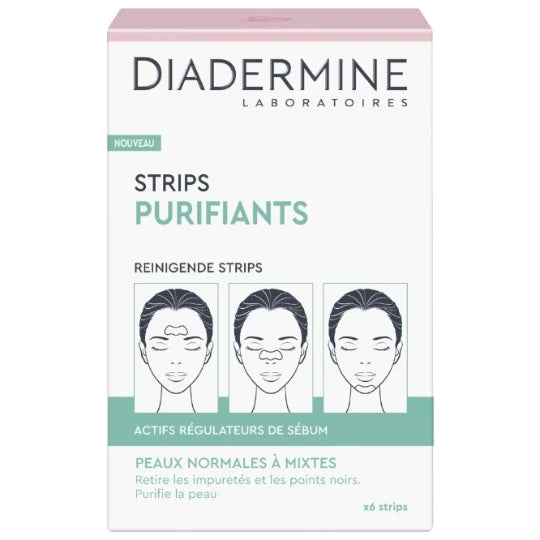 Reinigende Stirn-/Nasen-/Kinn-Pflaster Diadermine