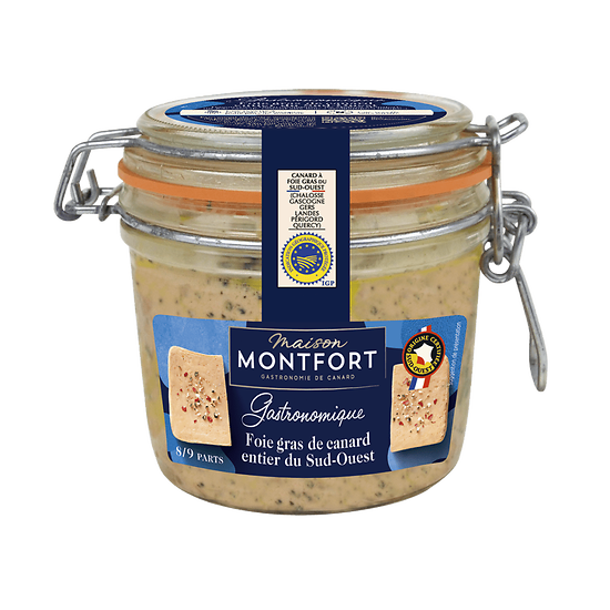 Montfort Entenstopfleberpastete am Stück