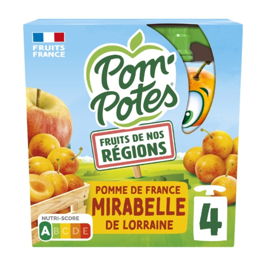 Apfel- & Kirschpflaumenmus Pom'Potes Materne