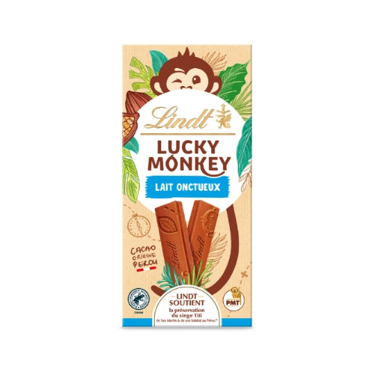 Lindt Lucky Monkey Milk Chocolate Bar