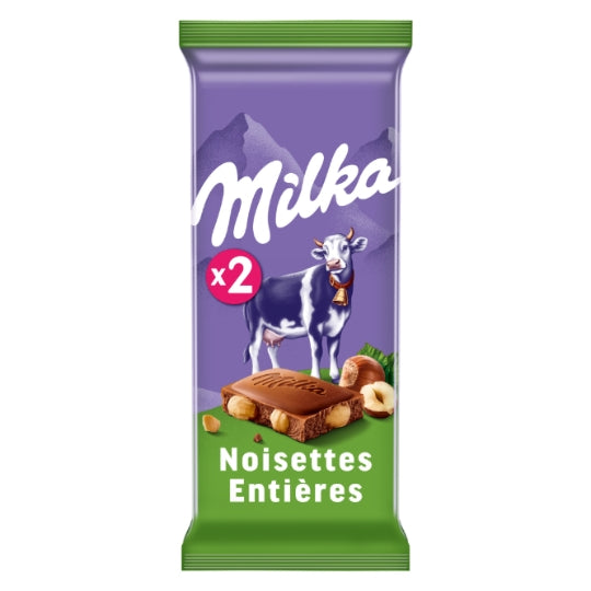 Milk & Hazelnuts Chocolate Milka X2
