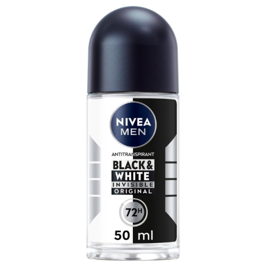 NIVEA Men Original Black and White Antiperspirant Roll-On Deodorant