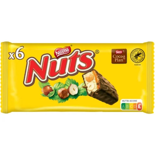 Nuts Schokolade & Haselnuss Riegel Nestlé
