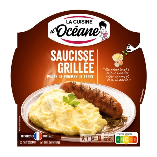 Grilled Sausage & Mashed Potatoes La Cuisine D'Océane