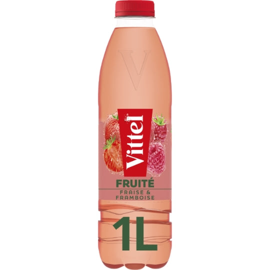Vittel Strawberry Raspberry Flavored Water