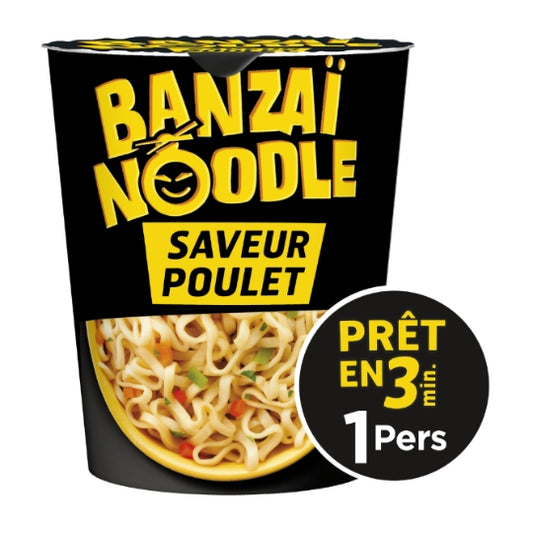 Instant Noodles Banzaï Chicken Teriyaki Lustucru