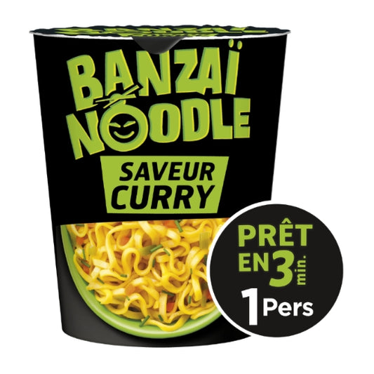 Instant Noodles Banzaï Curry Lustucru