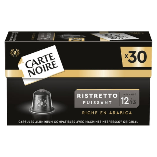 Carte Noire Coffee Capsules Compatible Nespresso Ristretto Puissant 12