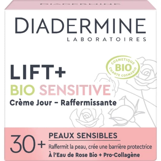Lift+Bio Sensitiv Straffende Tagescreme Für Empfindliche Haut Mit Rosenwasser & Pro-Collagen Diadermine