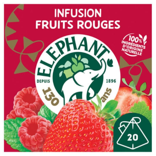 Rote Früchteteemischung mit einem Hauch Minze Elephant