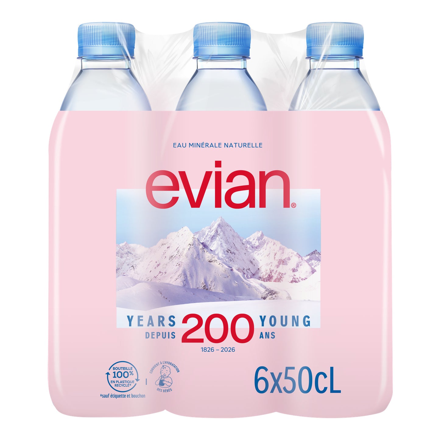 Evian Mineral Water 6 X 0.50 Liters