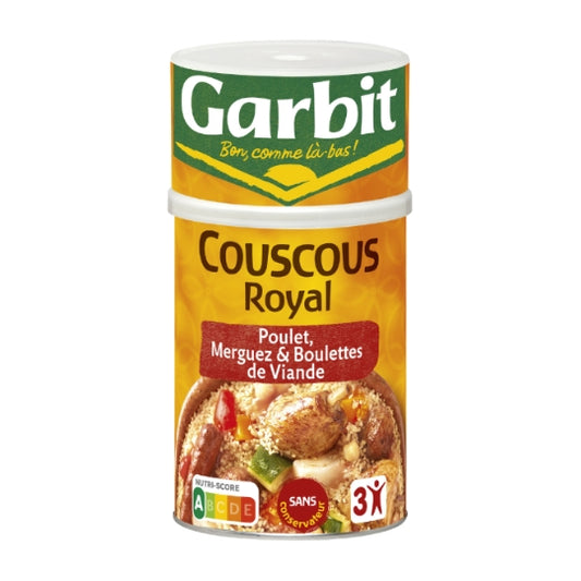 Royal Couscous Chicken - Meat Balls - Merguez Garbit