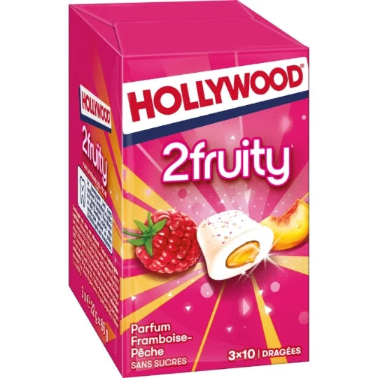 Pfirsich & Himbeere Kaugummi Hollywood 2Fruity