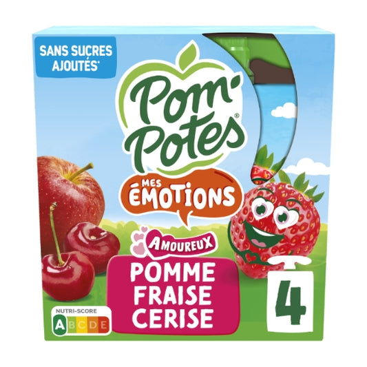 Apple Strawberry Cherry Pom'Potes Materne