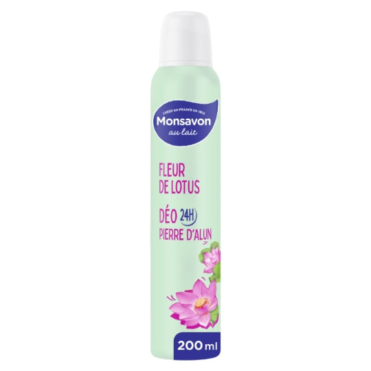 Lotus Flower & Milk Deodorant Monsavon