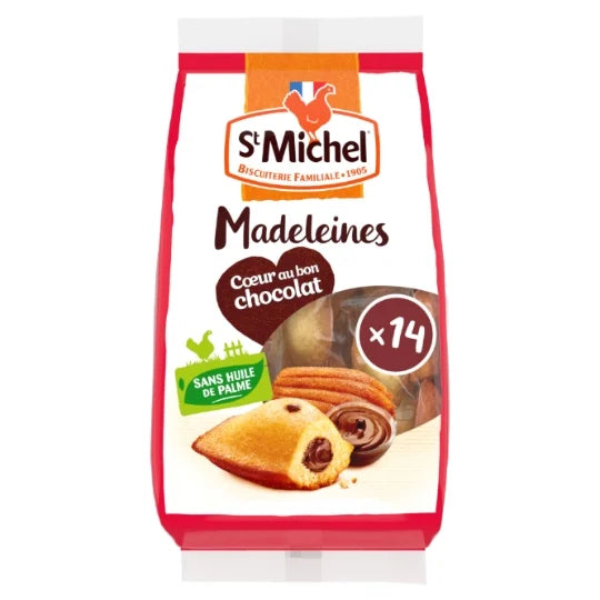 Madeleines With Chocolate Filling Saint Michel