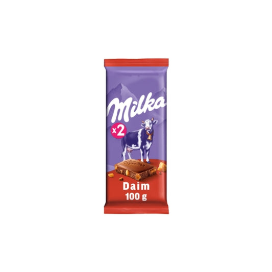 Milch- & Karamell-„Daim“-Schokolade Milka X2