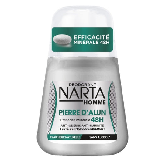 48-Hour Roll-On Deodorant with Alum Stone Narta Men