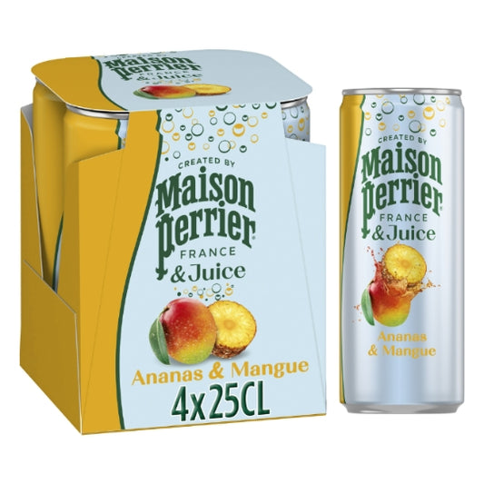 Pineapple and Mango Flavored Perrier Juice