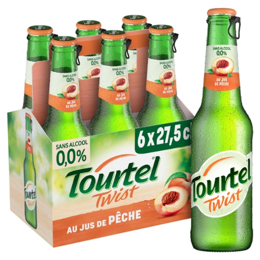 Peach Flavored Alcohol-Free Beer Tourtel Twist