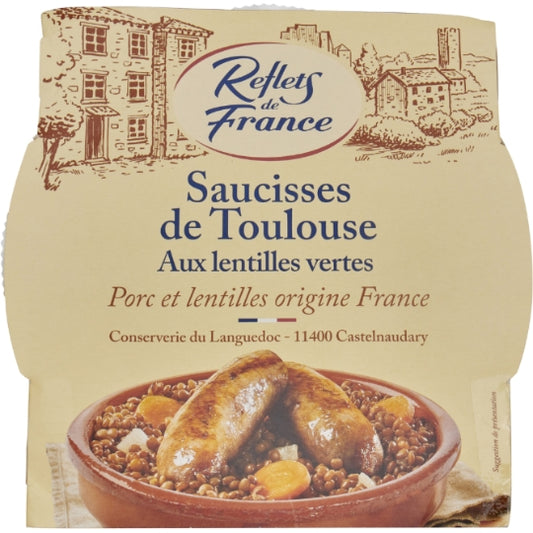 Toulouse Sausage With Lentils Reflets De France