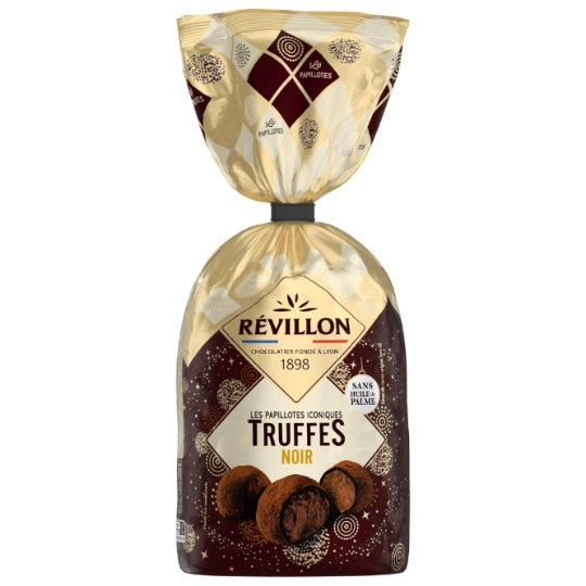 Dunkle Trüffel-Papillote 70 % Schokolade Revillon
