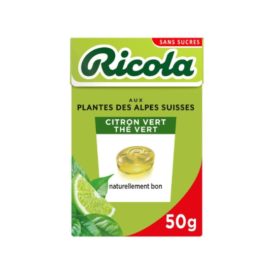 Ricola Limette & Grüner Tee Pastillen