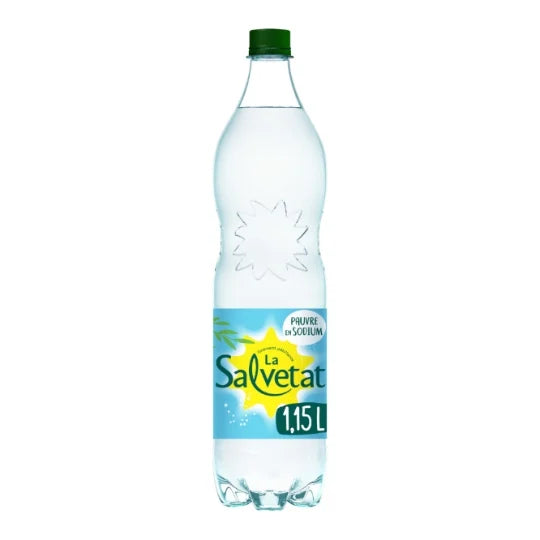 Natürliches Mineralwasser mit Kohlensäure Salvetat