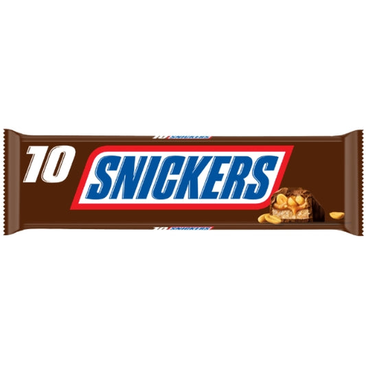 Erdnuss- & Karamell-gefüllte Schokoriegel Snickers