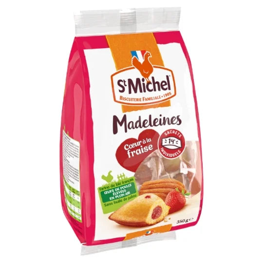 Madeleines mit Erdbeerfüllung Saint Michel