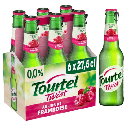 Raspberry Flavored Alcohol-Free Beer Tourtel Twist