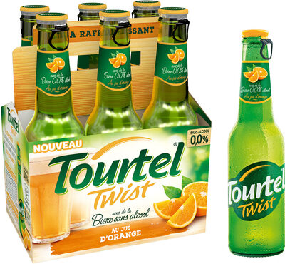 Orange Flavored Alcohol-Free Beer Tourtel Twist