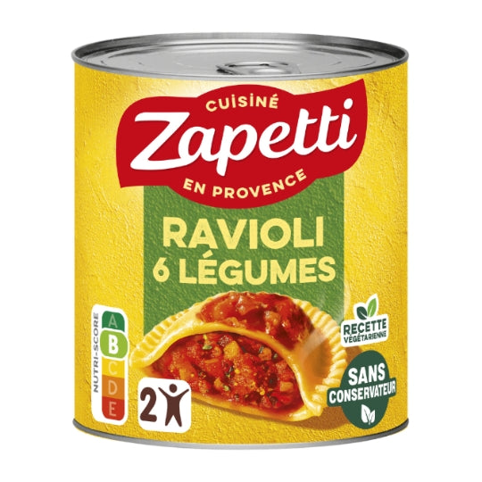 6 Vegetables Ravioli Zapetti